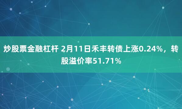 炒股票金融杠杆 2月11日禾丰转债上涨0.24%，转股溢价率51.71%