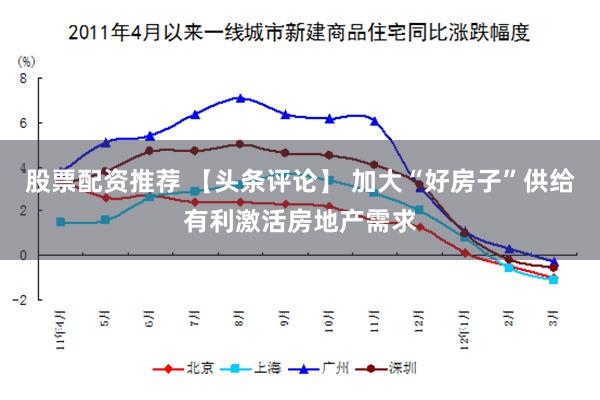 股票配资推荐 【头条评论】 加大“好房子”供给有利激活房地产需求